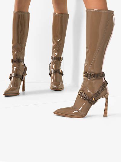 fendi shoes for cheap|fendi knee high patent boots.